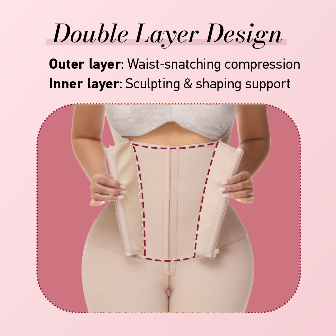 Curveboo Body Suit Shaper - With Butt Lifter